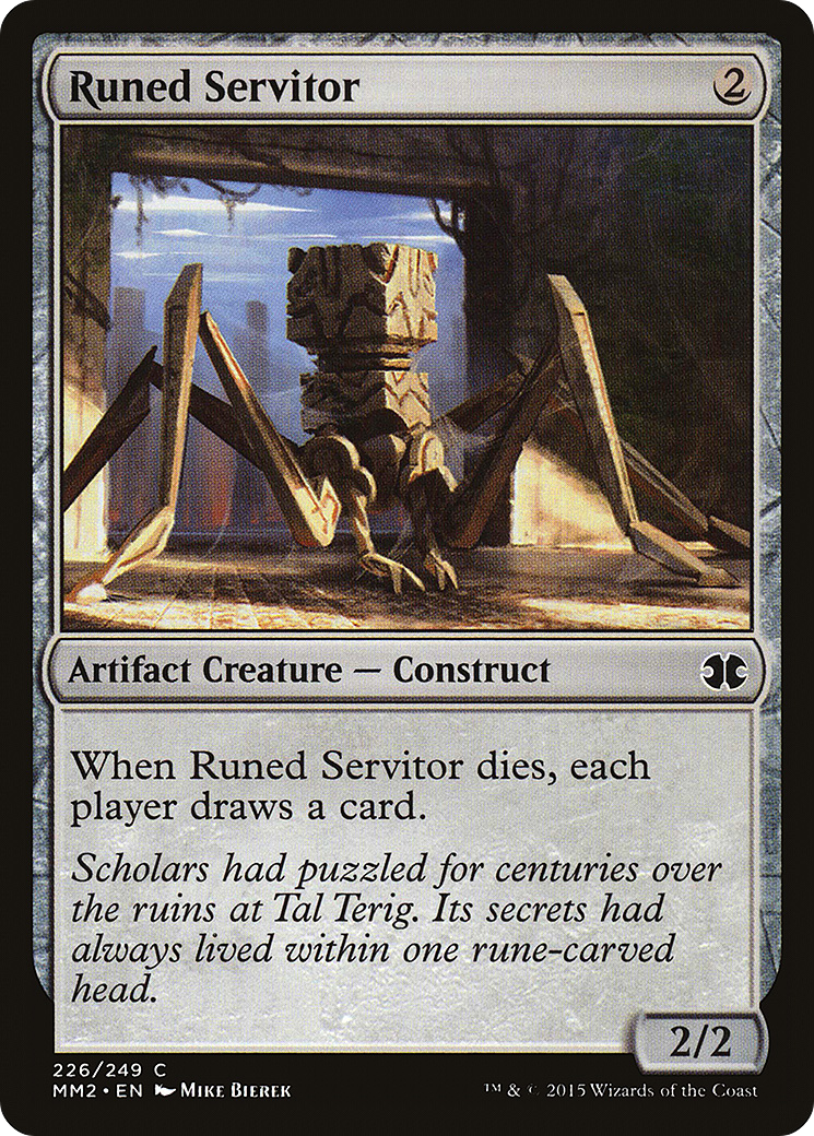 Runed Servitor [Modern Masters 2015] Foil