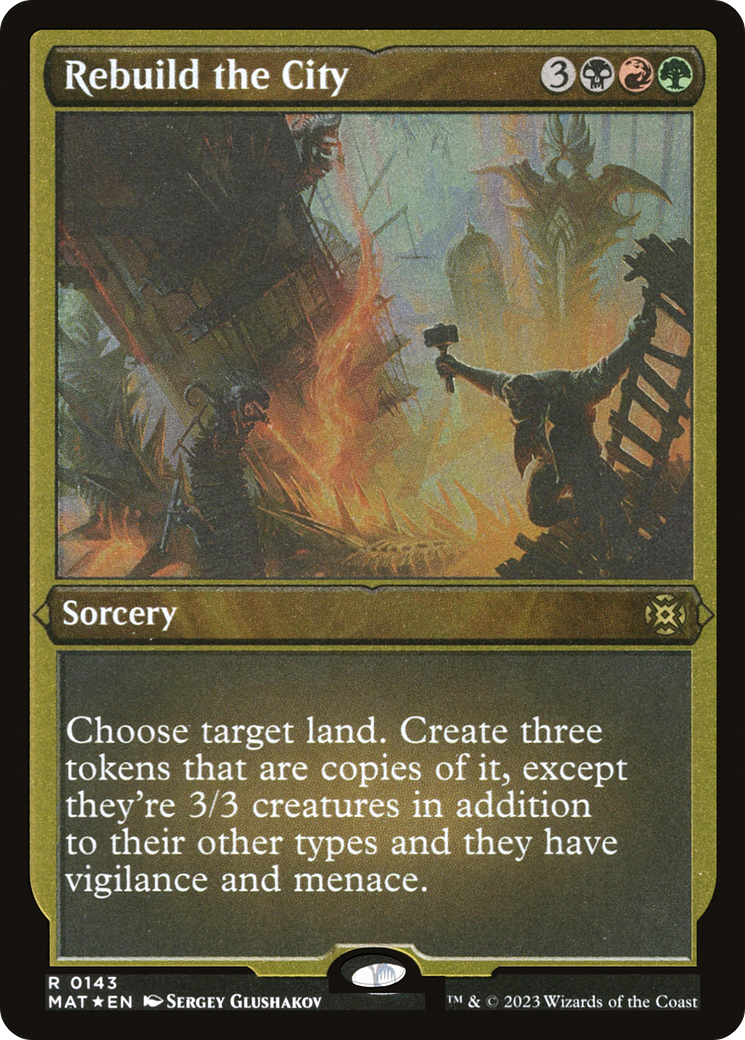 Rebuild the City (MAT-143) - March of the Machine: The Aftermath Etched Foil