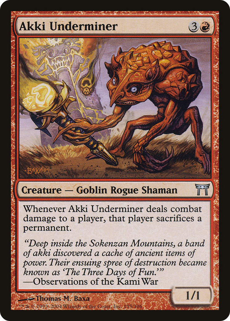 Akki Underminer [Champions of Kamigawa] Foil