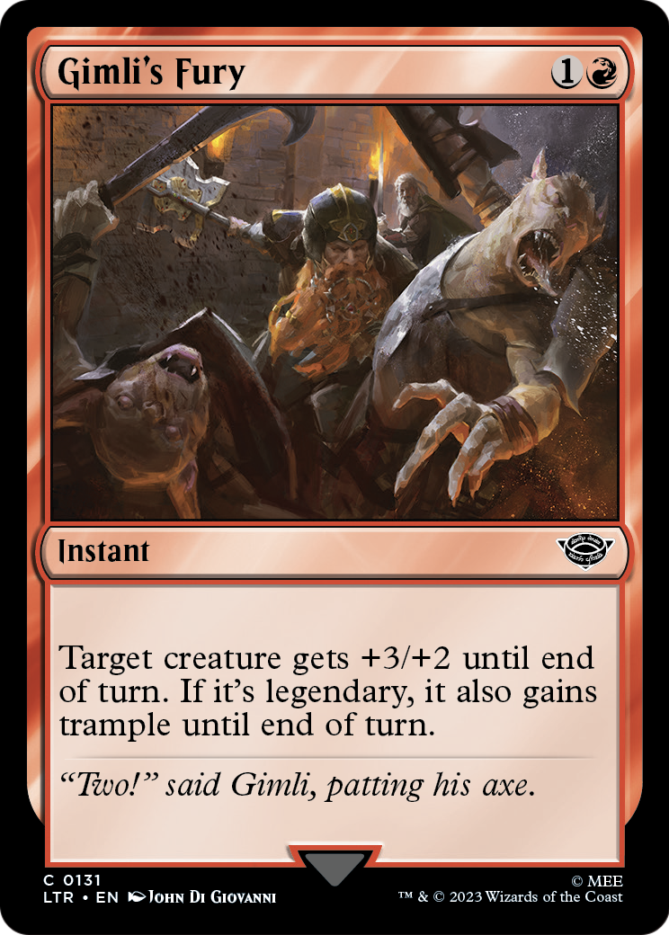 Gimli's Fury [The Lord of the Rings: Tales of Middle-Earth] Foil