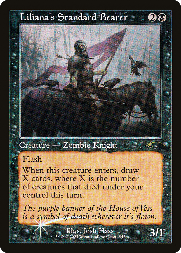 Liliana's Standard Bearer (Retro Frame) (845) [Secret Lair Drop Series]  Foil