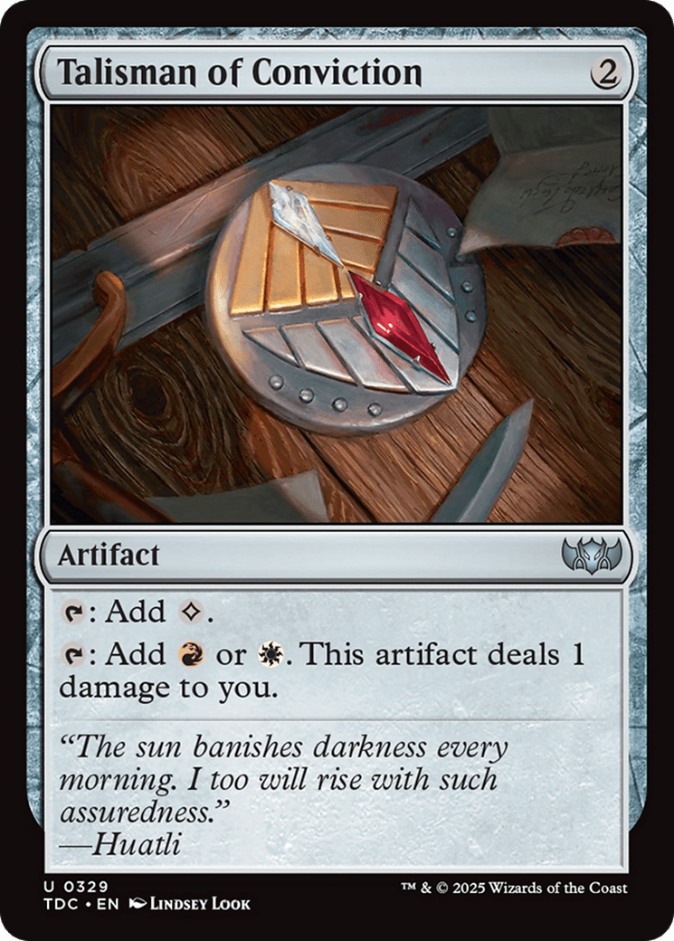 Talisman of Conviction (329) [Commander: Tarkir: Dragonstorm]