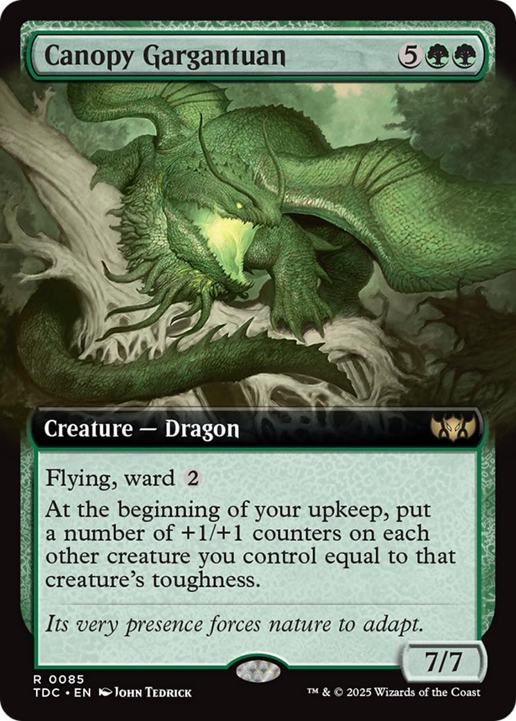 Canopy Gargantuan (Extended Art) (085) [Commander: Tarkir: Dragonstorm]