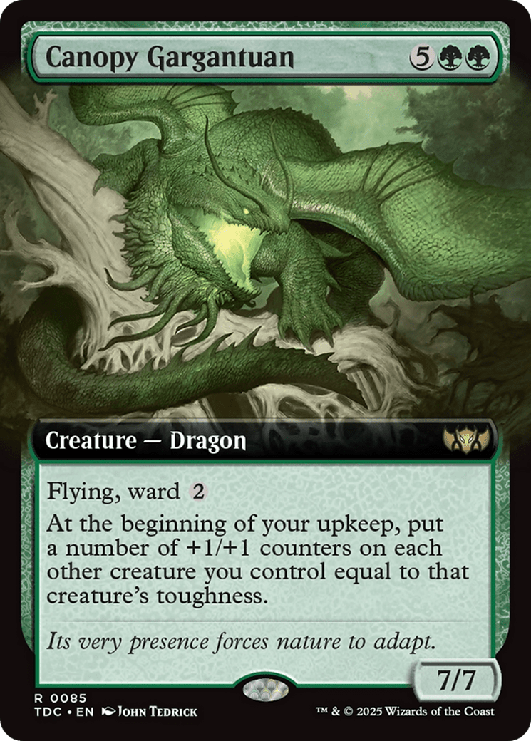 Canopy Gargantuan (Extended Art) (085) [Commander: Tarkir: Dragonstorm]