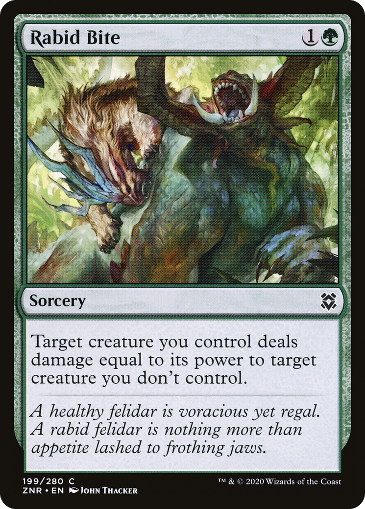 Rabid Bite [Zendikar Rising] Foil