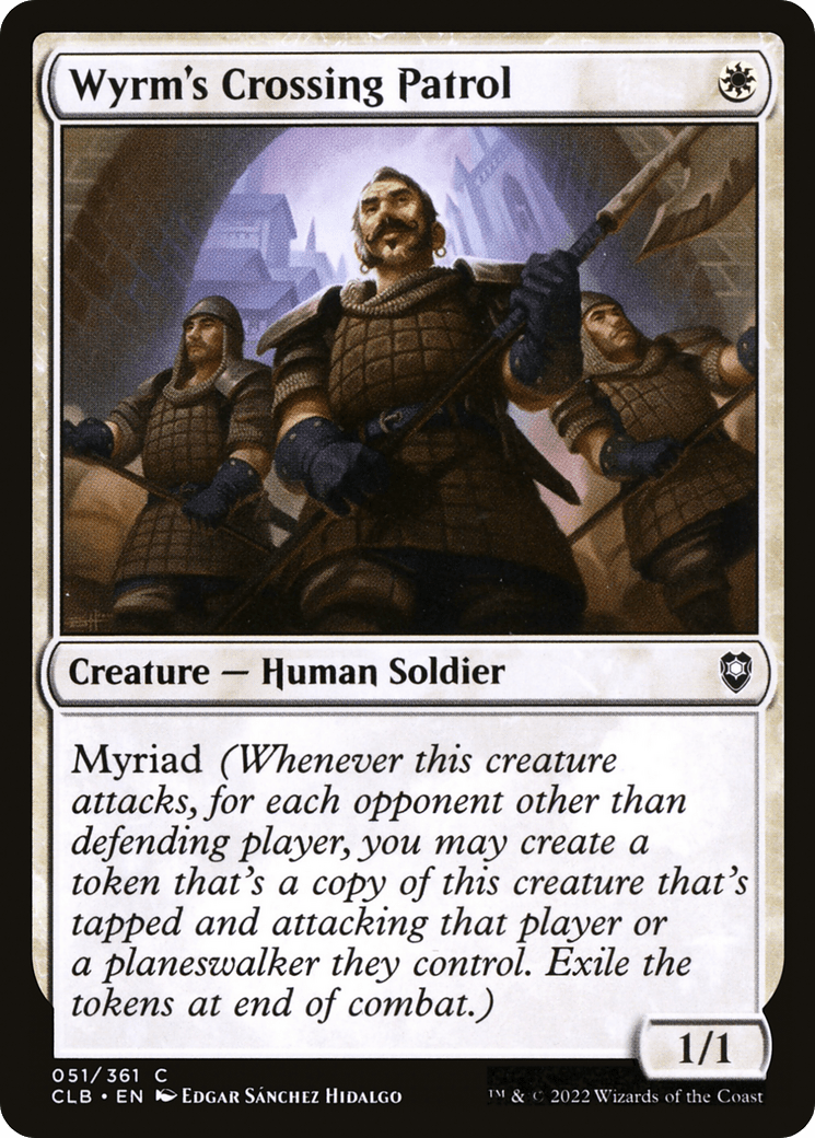 Wyrm's Crossing Patrol [Commander Legends: Battle for Baldur's Gate] Foil