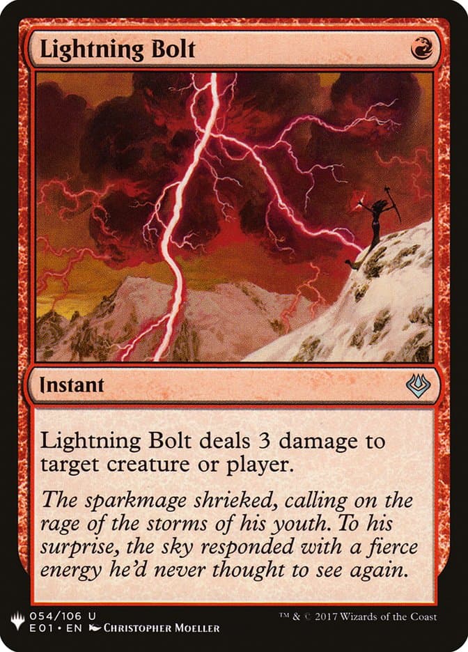Lightning Bolt |  (E01-54) [The List]