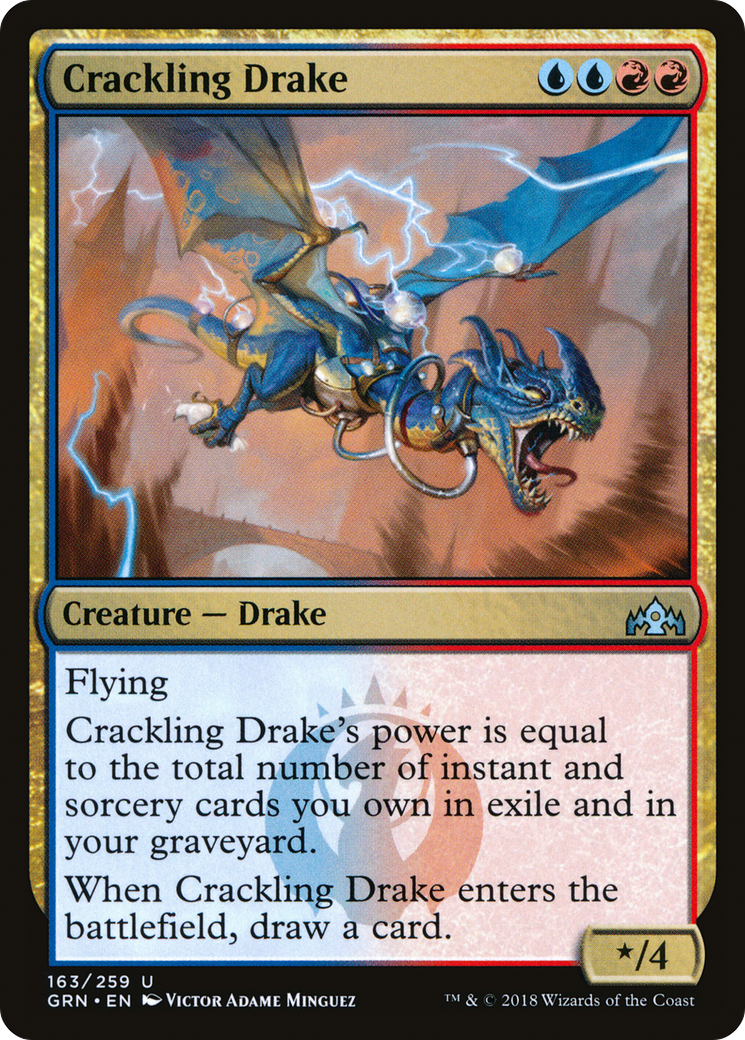 Crackling Drake [Guilds of Ravnica] Foil