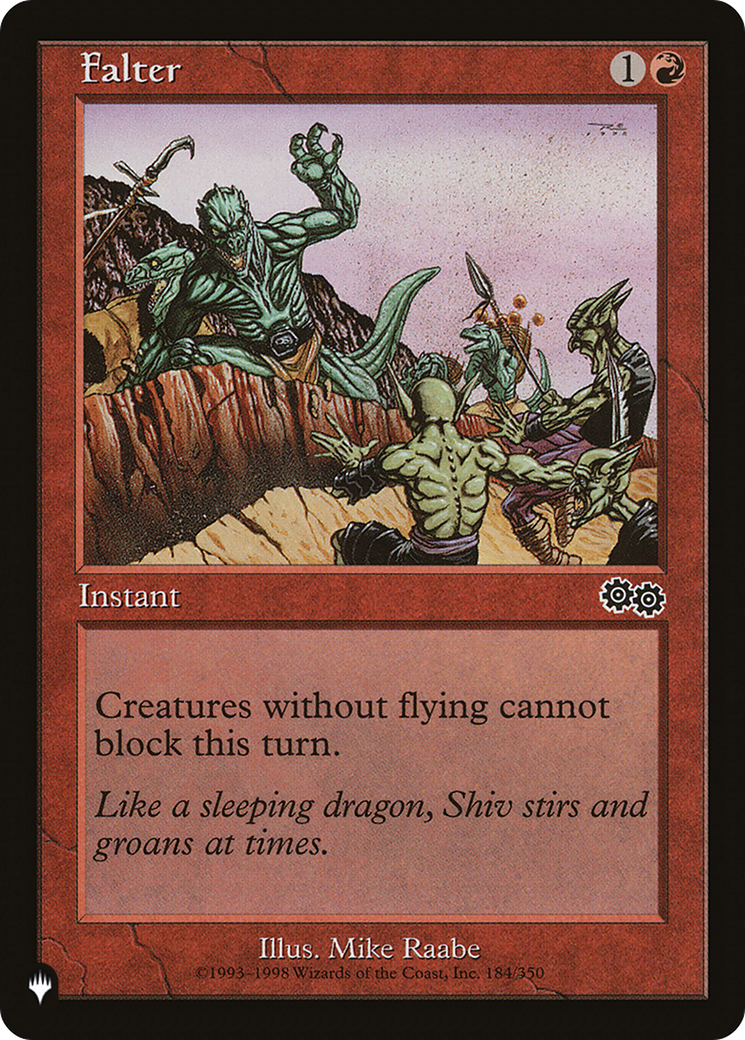 Falter |  (USG-184) [The List]