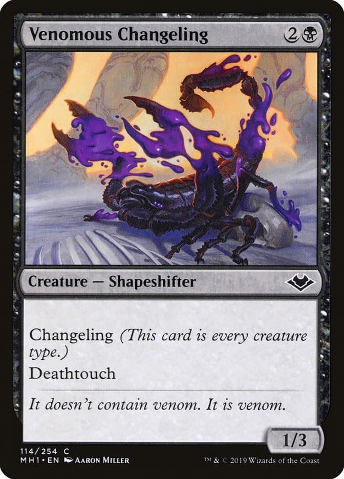 Venomous Changeling [Modern Horizons] Foil