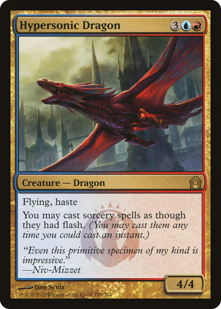 Hypersonic Dragon [Return to Ravnica] Foil
