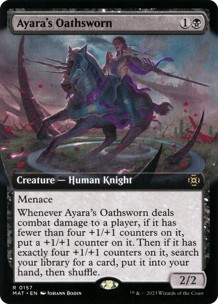 Ayara's Oathsworn (Extended Art) [March of the Machine: The Aftermath] Foil