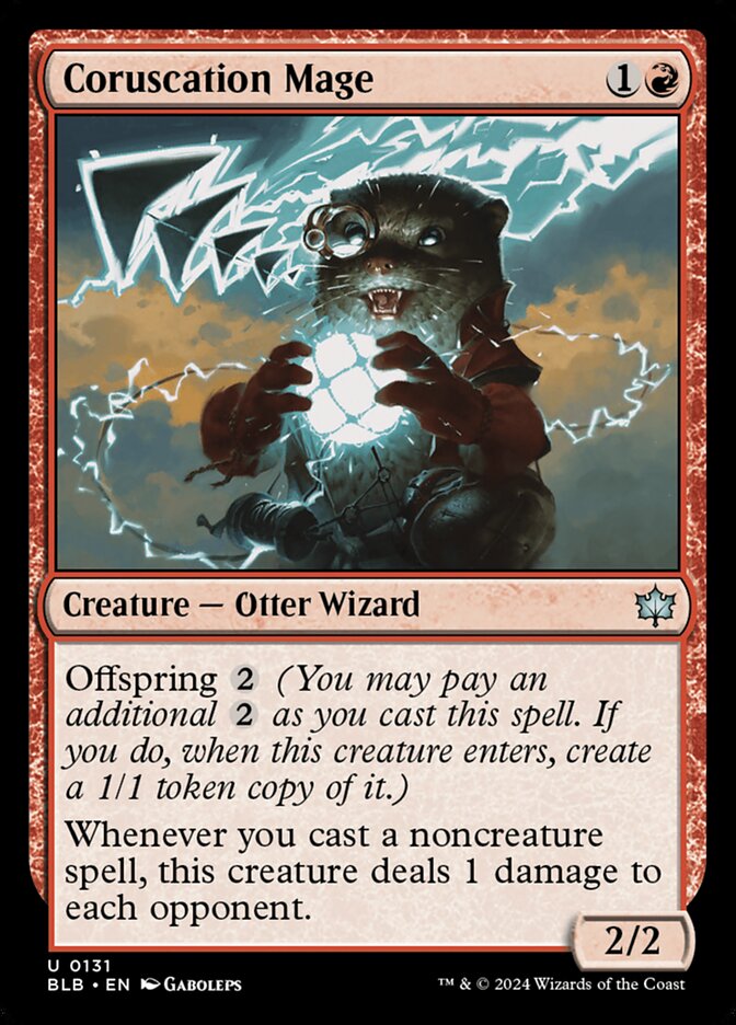 Coruscation Mage 131 (Bloomburrow)  - Foil