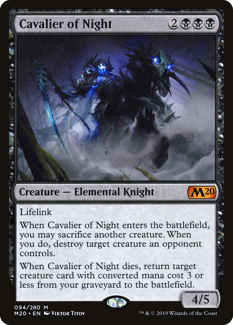 Cavalier of Night [Core Set 2020] Foil