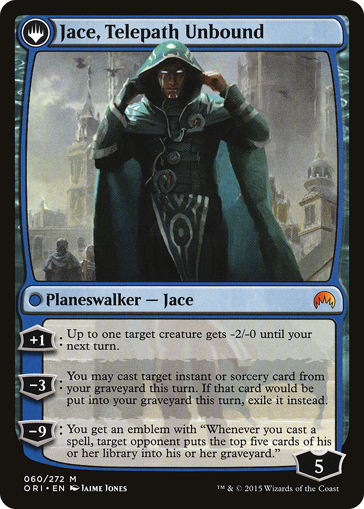 Jace, Vryn's Prodigy // Jace, Telepath Unbound |  (ORI-60) [The List]