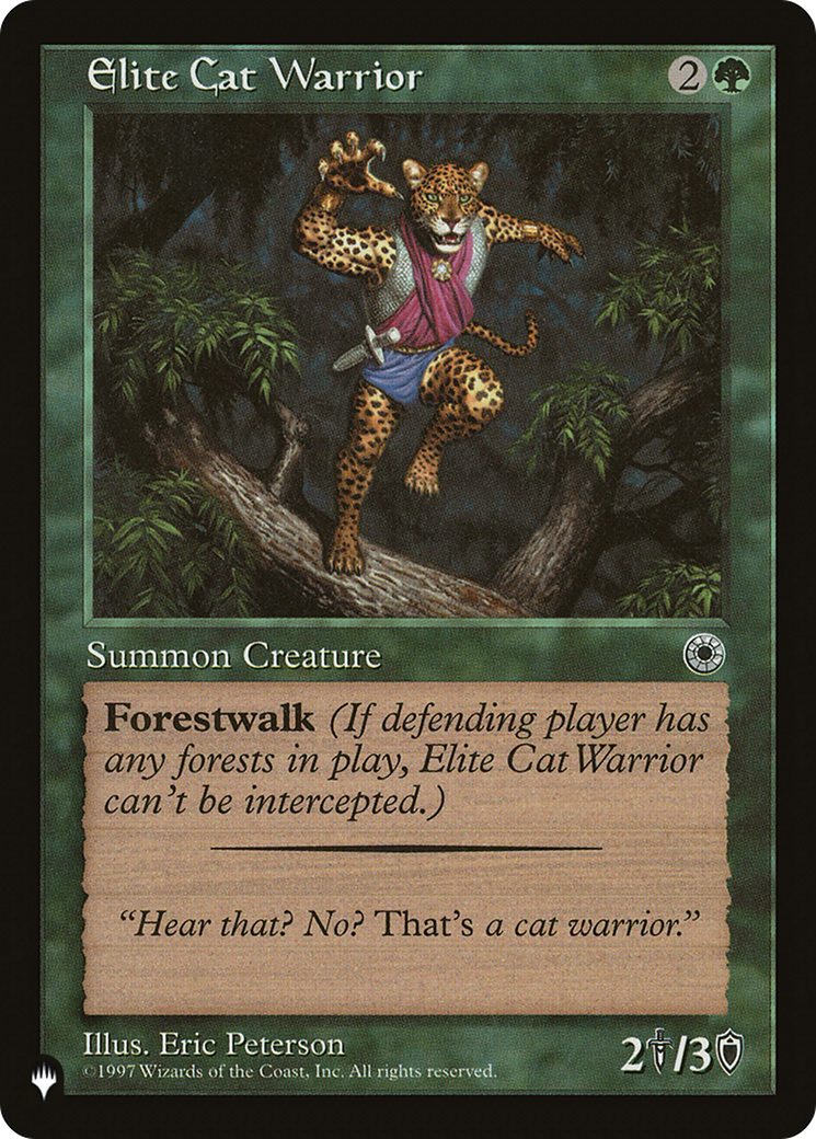 Elite Cat Warrior |  (POR-163) [The List]
