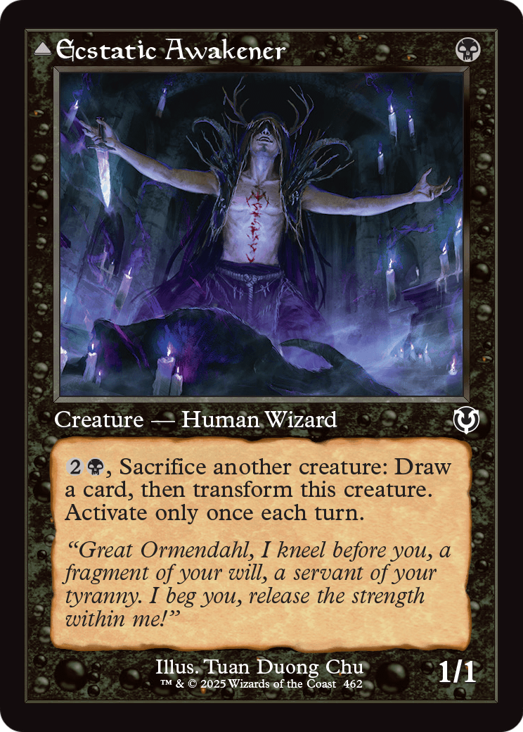Ecstatic Awakener // Awoken Demon (Retro Frame) (-462) [Innistrad Remastered]