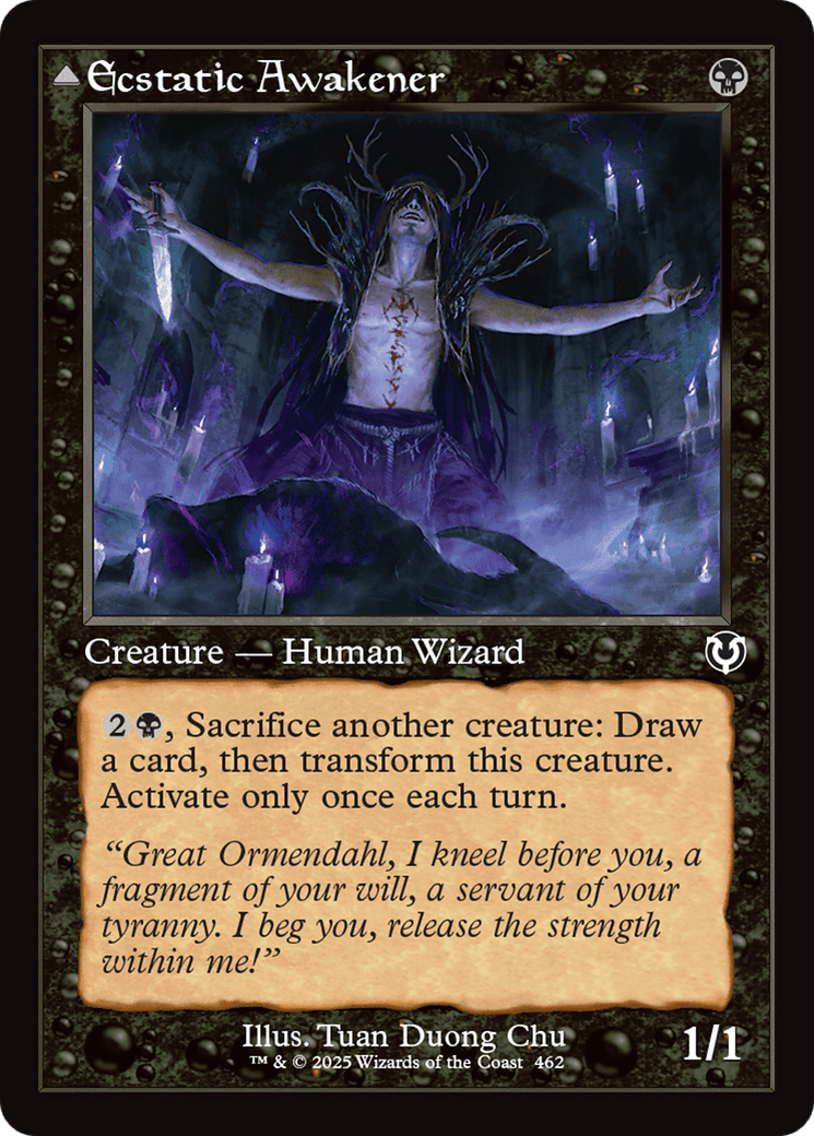 Ecstatic Awakener // Awoken Demon (Retro Frame) (-462) [Innistrad Remastered]