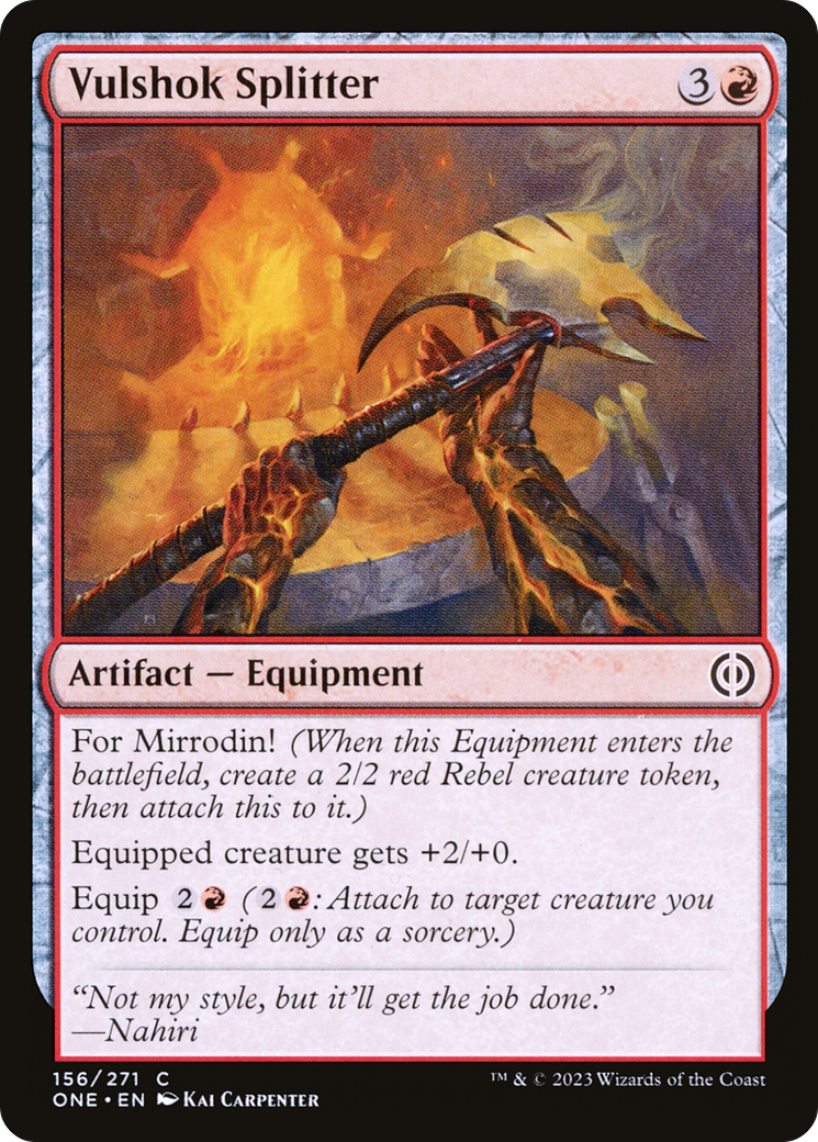Vulshok Splitter [Phyrexia: All Will Be One] Foil
