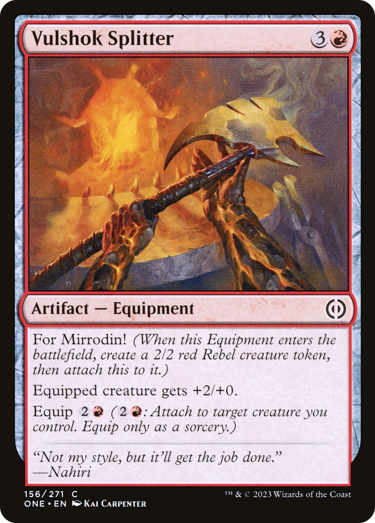 Vulshok Splitter [Phyrexia: All Will Be One] Foil