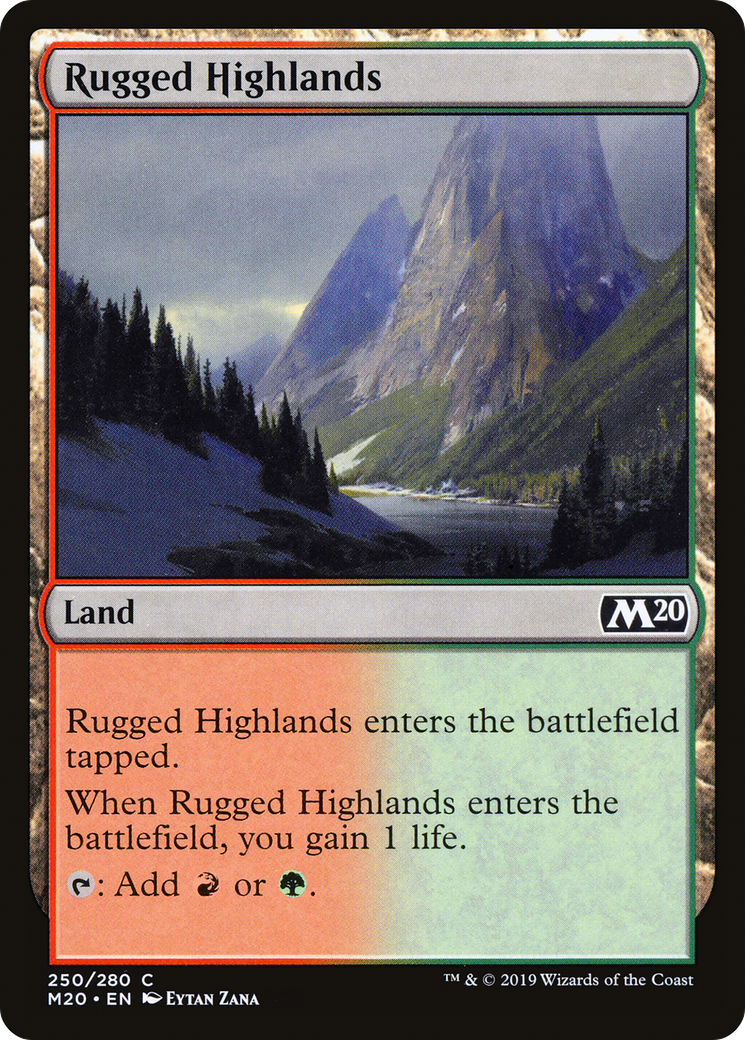 Rugged Highlands [Core Set 2020] Foil