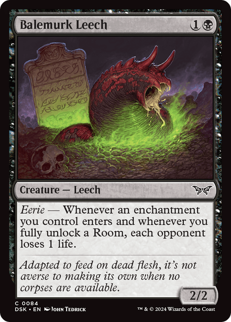 Balemurk Leech [Duskmourn: House of Horror] Foil