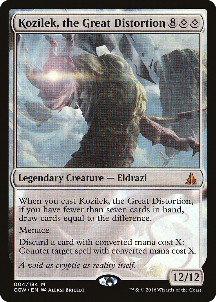 Kozilek, the Great Distortion [Oath of the Gatewatch] Foil