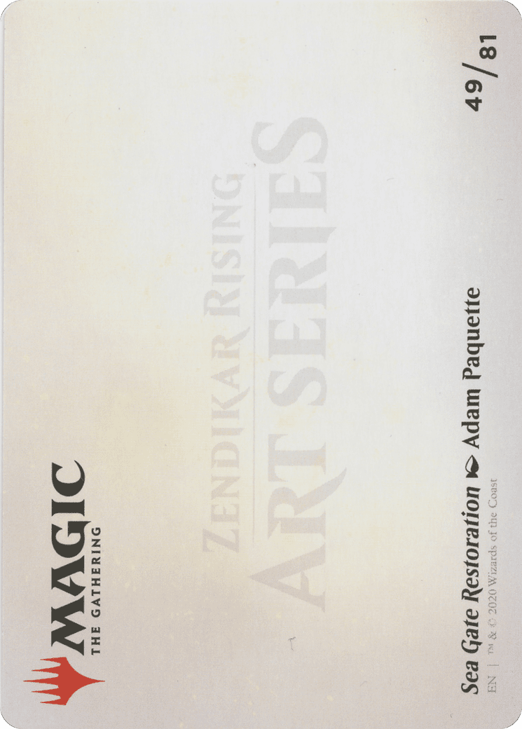 Sea Gate Restoration // Sea Gate Restoration (AZNR-049) - Zendikar Rising Art Series (Borderless)