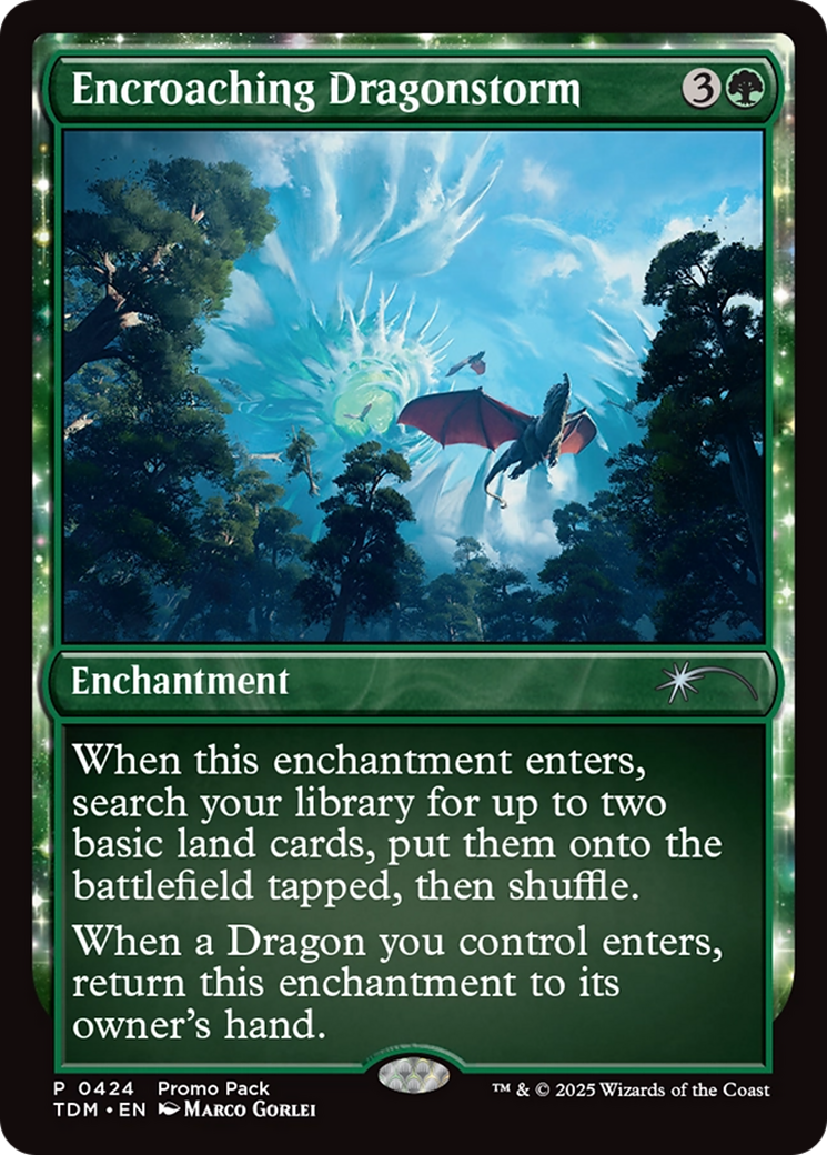Encroaching Dragonstorm (424) [Promo Pack: Tarkir: Dragonstorm]  Foil