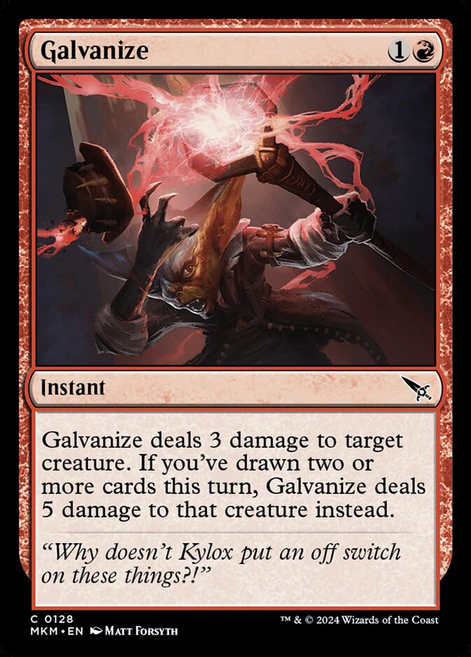 Galvanize 128/286 (Murders at Karlov Manor)  - Foil