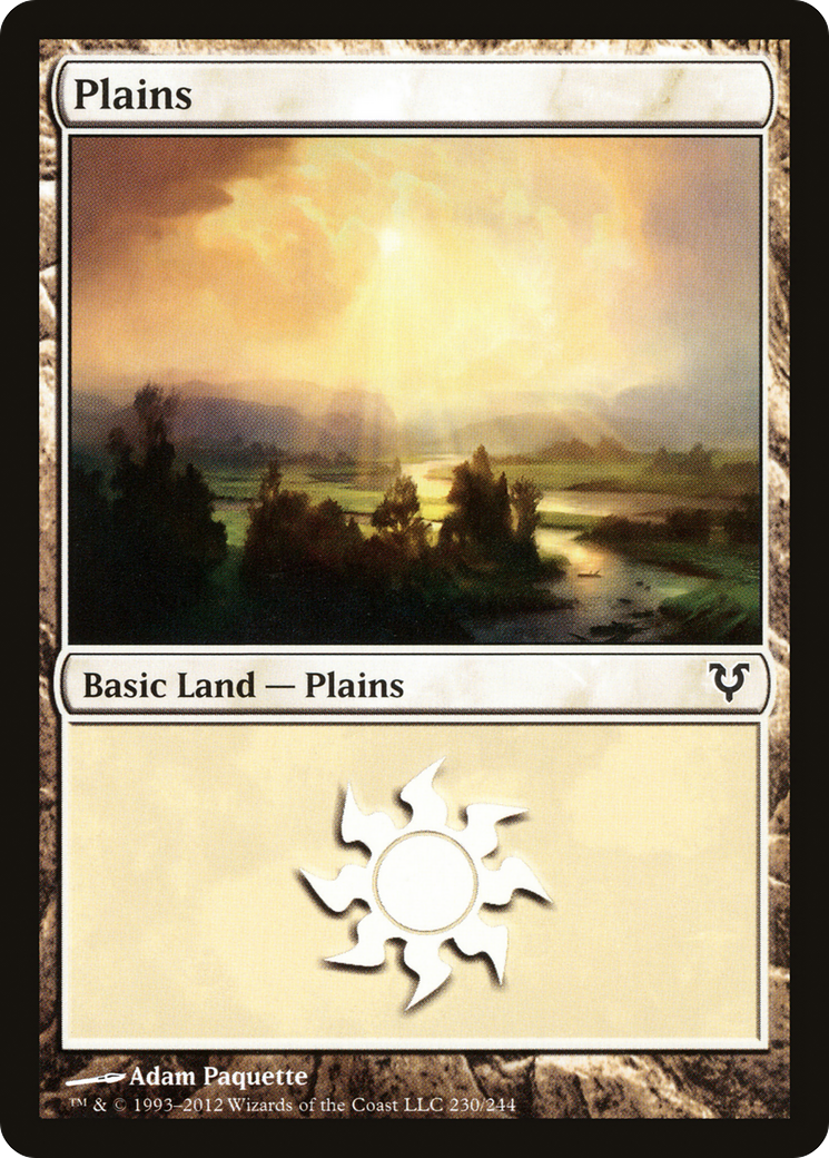 Plains (230) [Avacyn Restored] Foil