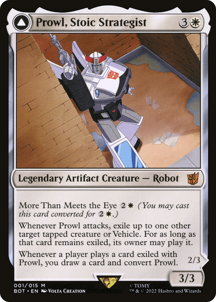 Prowl, Stoic Strategist // Prowl, Pursuit Vehicle [Transformers] Foil