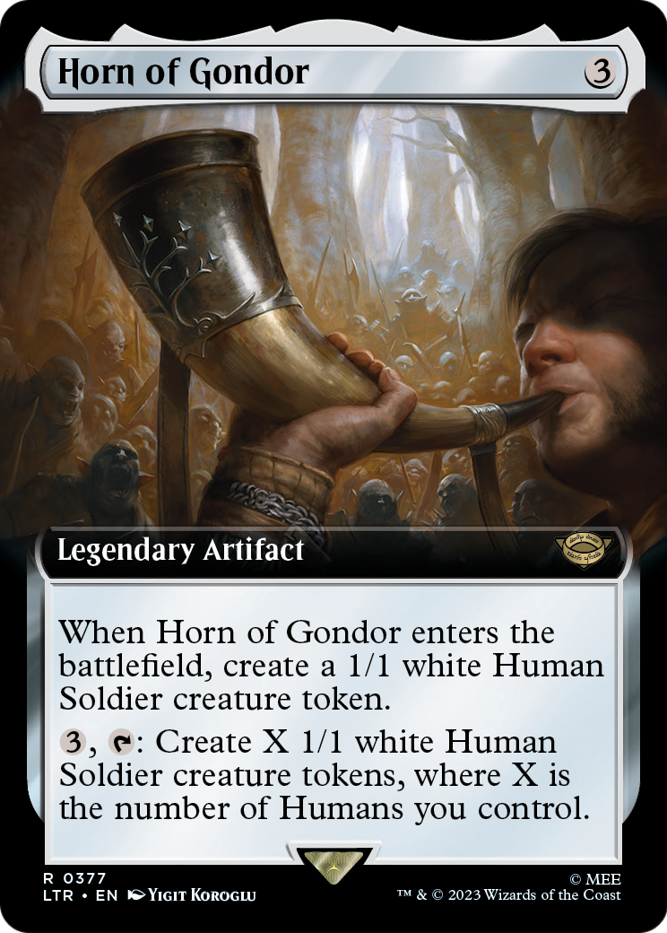 Horn of Gondor (Extended Art) [The Lord of the Rings: Tales of Middle-Earth] Foil
