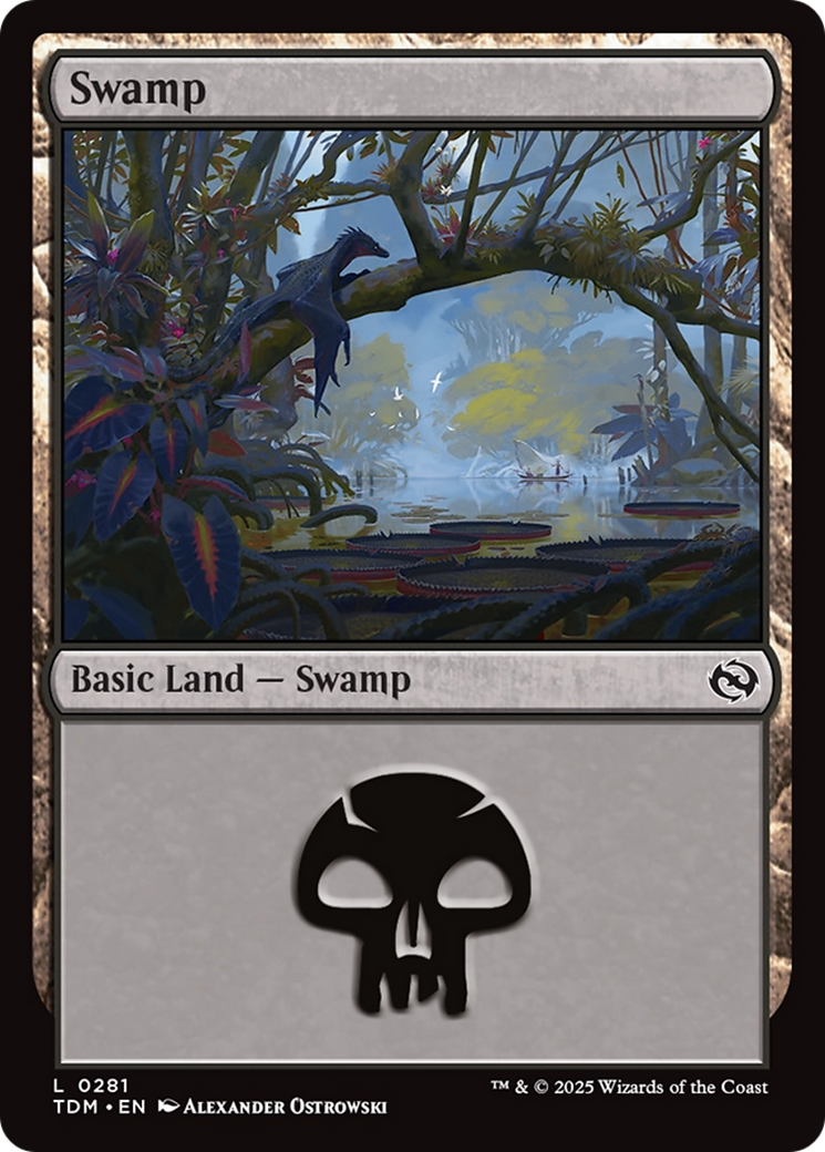 Swamp (0281) (281) [Tarkir: Dragonstorm]  Foil