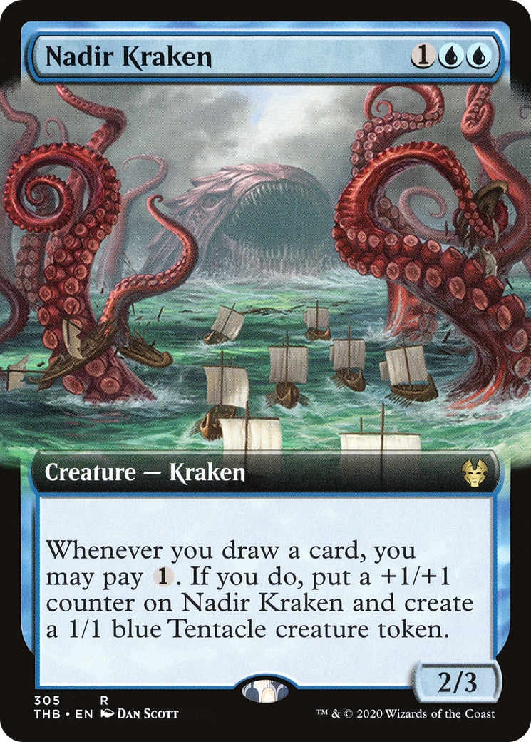 Nadir Kraken (Extended Art) [Theros Beyond Death] Foil