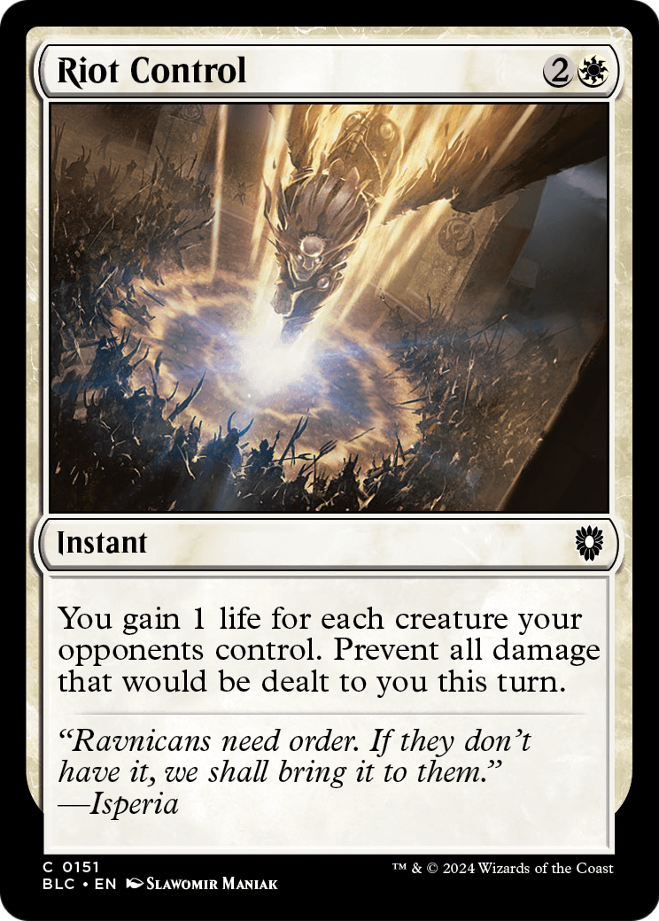 Riot Control [Bloomburrow Commander]