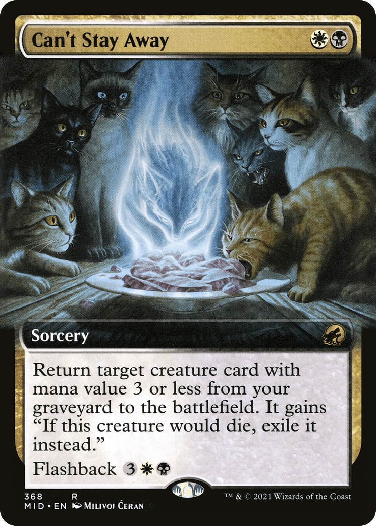 Can't Stay Away (Extended Art) [Innistrad: Midnight Hunt] Foil