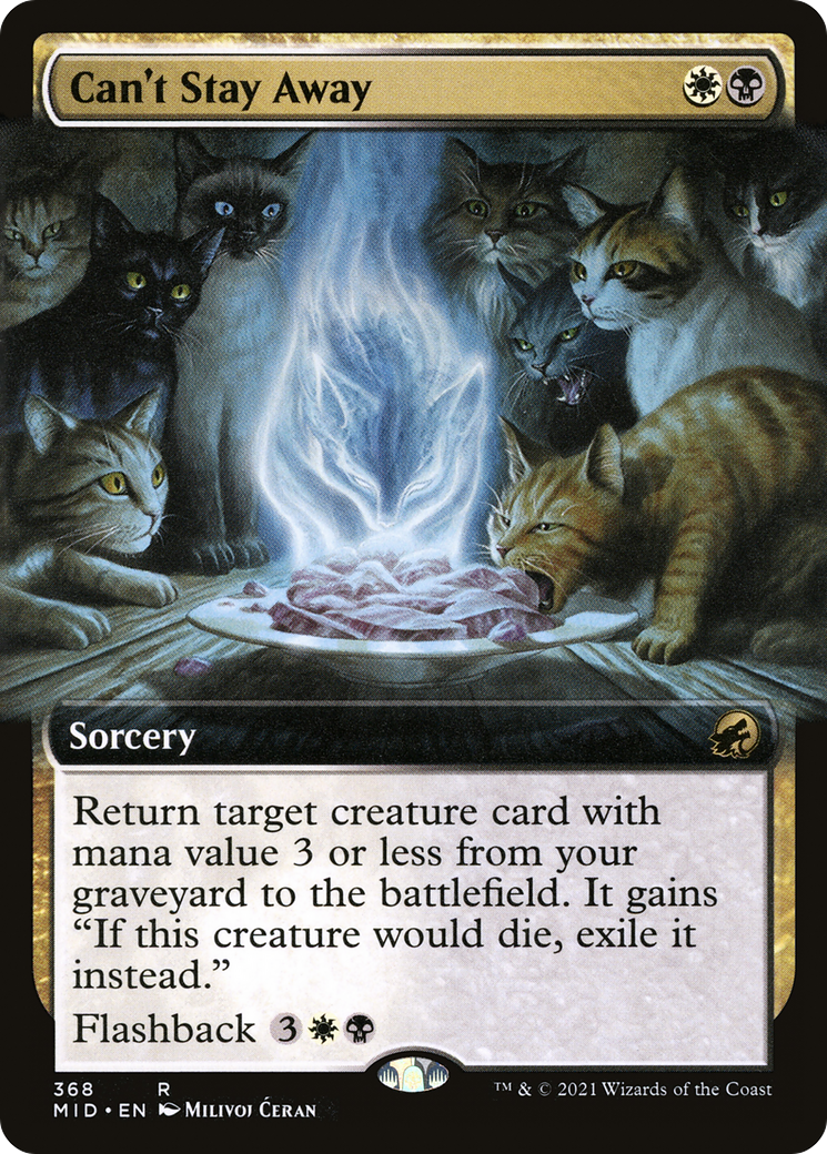 Can't Stay Away (Extended Art) [Innistrad: Midnight Hunt] Foil