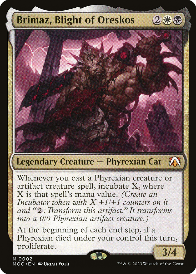 Brimaz, Blight of Oreskos [March of the Machine Commander] Foil