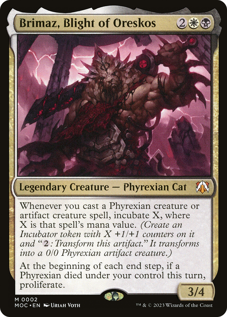 Brimaz, Blight of Oreskos [March of the Machine Commander] Foil