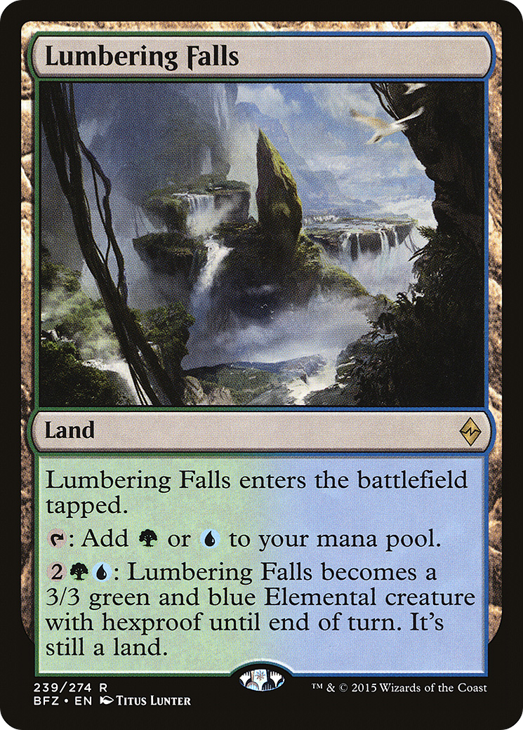Lumbering Falls [Battle for Zendikar] Foil