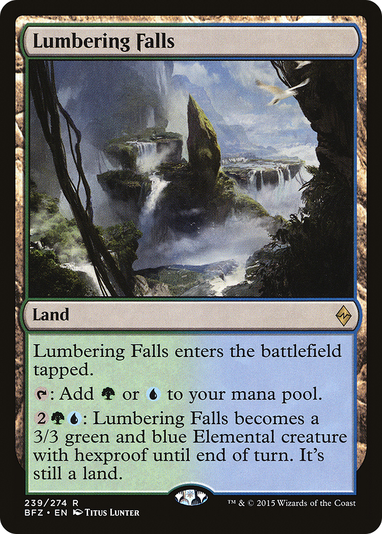 Lumbering Falls [Battle for Zendikar] Foil
