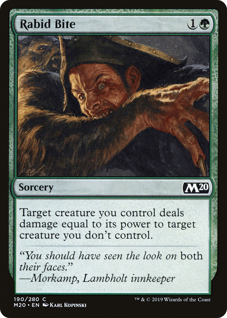 Rabid Bite [Core Set 2020] Foil