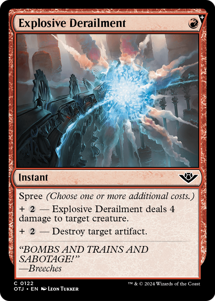 Explosive Derailment [Outlaws of Thunder Junction] Foil
