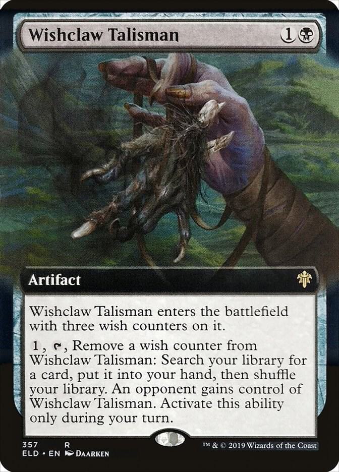 Wishclaw Talisman 357 (Throne of Eldraine)  - Extended Art Foil