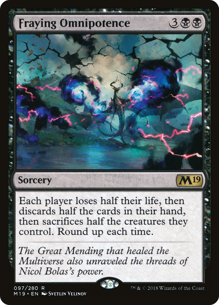 Fraying Omnipotence [Core Set 2019] Foil