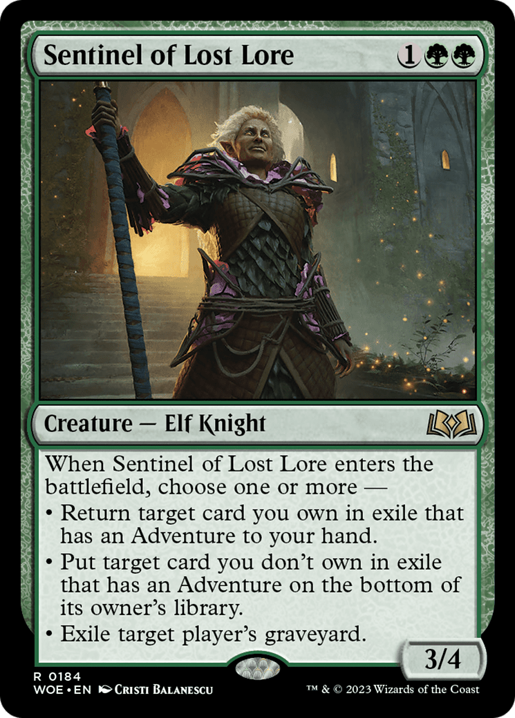 Sentinel of Lost Lore [Wilds of Eldraine] Foil