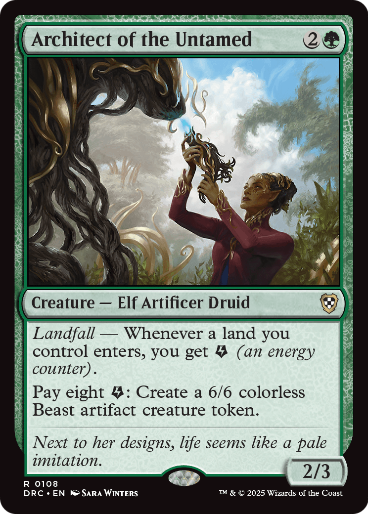 Architect of the Untamed (-108) [Commander: Aetherdrift]
