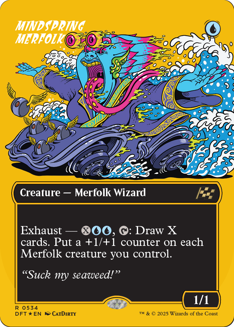 Mindspring Merfolk |  Foil (534) [Aetherdrift]