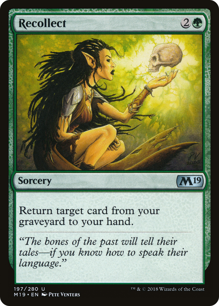 Recollect [Core Set 2019] Foil